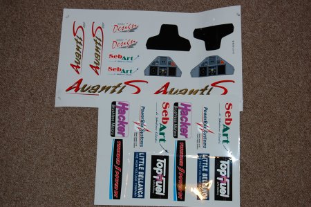 Mini Avanti Decal set / stickers