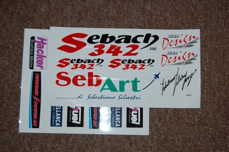 Sebach 30 sticker decal set